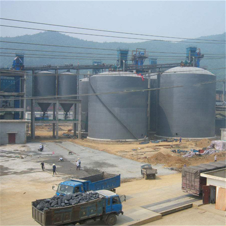 滁州水泥钢板仓2座3000吨青岛项目进入施工
